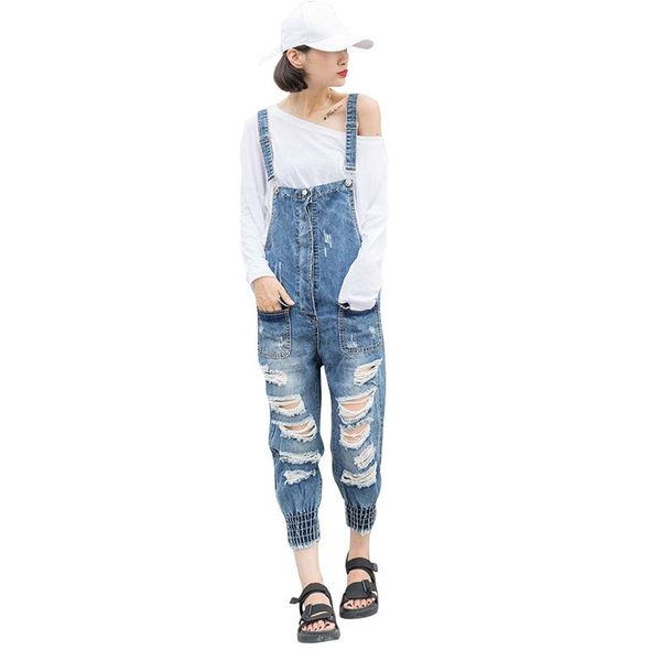 women's jeans ripped hole wash denim overall women wear vintage sleeveless with pockets jumpsuits boyfriend destroyed, Blue
women's jeans ripped hole wash denim overall women wear vintage sleeveless with pockets jumpsuits boyfriend destroyed, Blue