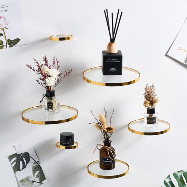 other home decor glass round gold edge ledge simple flowers wall shelves plant pot vase ornaments rack shelf crafts decoration
other home decor glass round gold edge ledge simple flowers wall shelves plant pot vase ornaments rack shelf crafts decoration