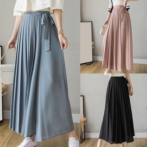 women's pants & capris 2021 summer style korean women pleated chiffon trousers plus size high waist hakama casual wide leg, Black;white
women's pants & capris 2021 summer style korean women pleated chiffon trousers plus size high waist hakama casual wide leg, Black;white