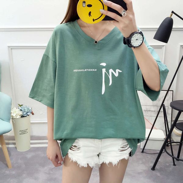 women's t-shirt t shirt hoodie european version clothing fashion fattening plus size fat mm short sleeve ins foreign style loose cover, White
women's t-shirt t shirt hoodie european version clothing fashion fattening plus size fat mm short sleeve ins foreign style loose cover, White