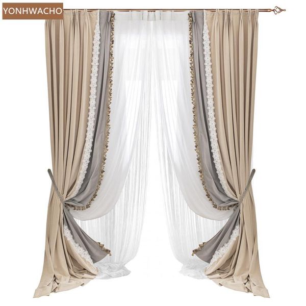 curtain & drapes custom villa american imitation silk precision fabrics lace beige cloth blackout tulle panel c724
curtain & drapes custom villa american imitation silk precision fabrics lace beige cloth blackout tulle panel c724