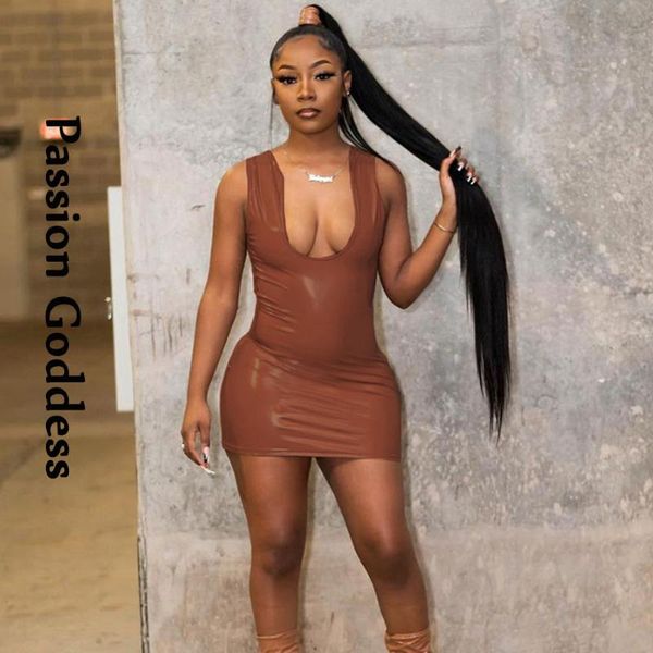 party women shiny pu leather bodycon dress sleeveless low-cut half open collar mini nightclub package hip dresses casual, Black;gray
party women shiny pu leather bodycon dress sleeveless low-cut half open collar mini nightclub package hip dresses casual, Black;gray