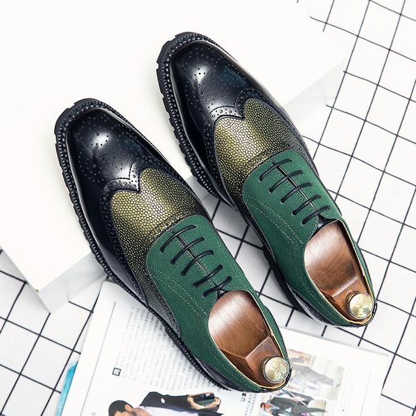 dress shoes block carved men's british lace up retro real leather business casual large 48 size fashionable me, Black
dress shoes block carved men's british lace up retro real leather business casual large 48 size fashionable me, Black