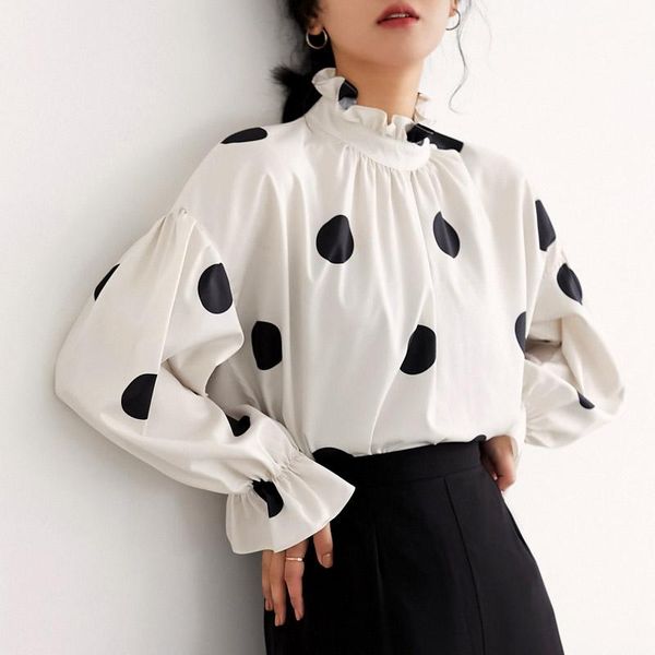 women's blouses & shirts bgteever vintage stand collar flare sleeve women loose chiffon blouse shirt female casual blusas 2021, White
women's blouses & shirts bgteever vintage stand collar flare sleeve women loose chiffon blouse shirt female casual blusas 2021, White
