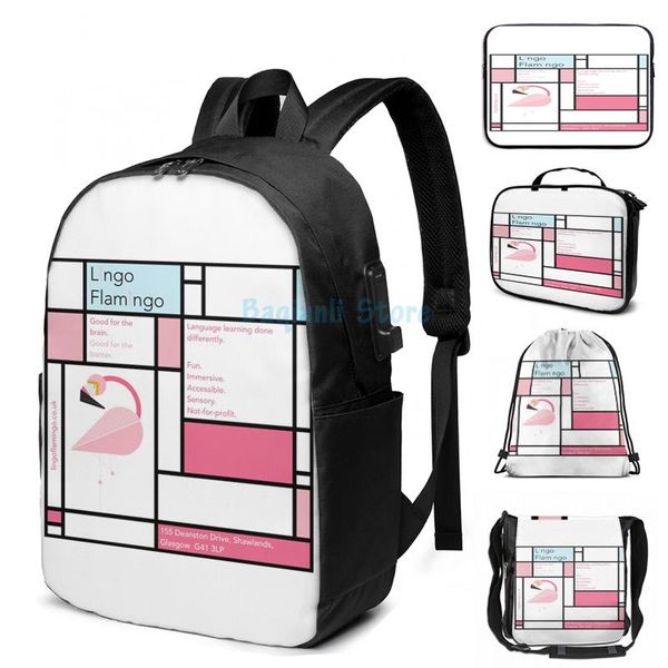 funny graphic print modernist lingo usb charge backpack men school bags women bag travel laptop
funny graphic print modernist lingo usb charge backpack men school bags women bag travel laptop