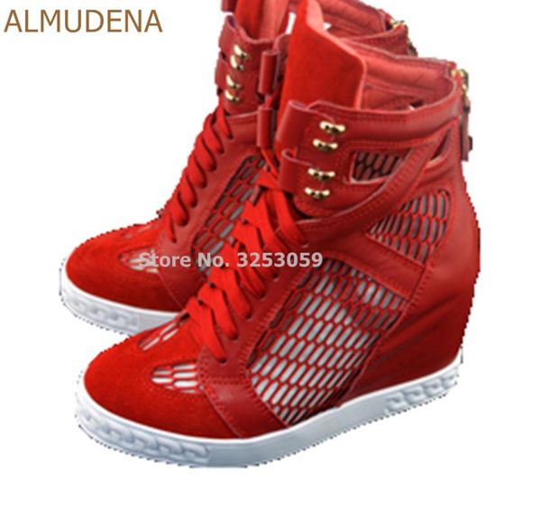 boots almudena girls red lemon patchwork breathable hollow out sneakers 8cm wedge heel height increasing ankle leisure shoes, Black
boots almudena girls red lemon patchwork breathable hollow out sneakers 8cm wedge heel height increasing ankle leisure shoes, Black