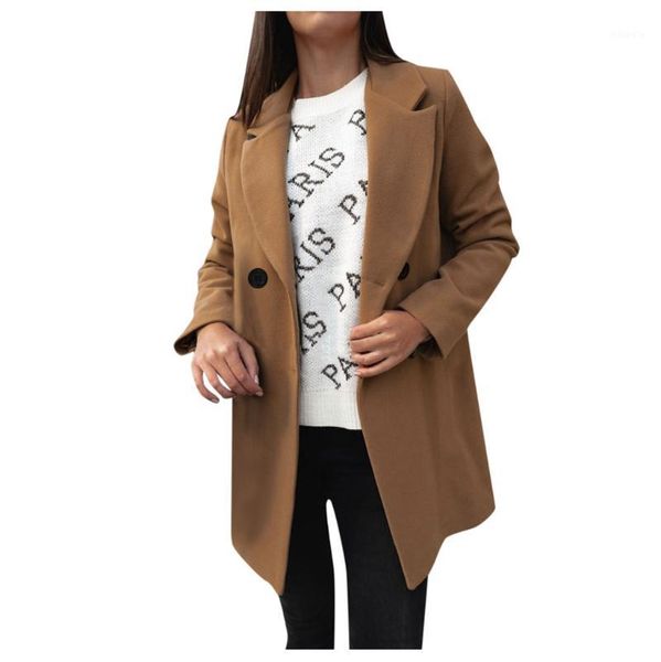 winter woolen coat women office ladies overcoat solid double breasted artificial wool d91120, Black
winter woolen coat women office ladies overcoat solid double breasted artificial wool d91120, Black