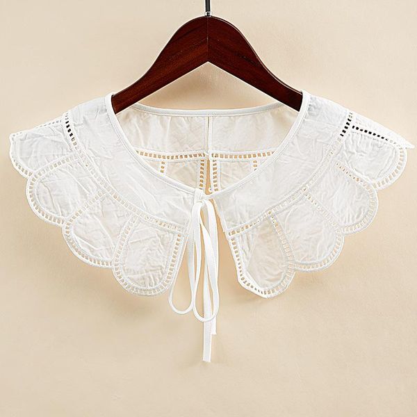 bow ties cotton fake collar for women flower embroidery hollow lace detachable collars lapel half shirt false female clothes decor, Black;gray
bow ties cotton fake collar for women flower embroidery hollow lace detachable collars lapel half shirt false female clothes decor, Black;gray