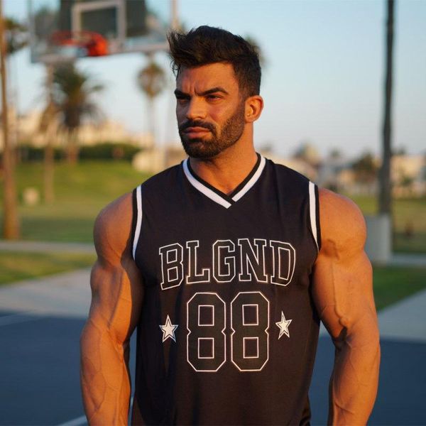 men's polos elastique musculation fitness men mesh tankv-neck jersey gym stringer mens workout tank quick dry vest running, White;black
men's polos elastique musculation fitness men mesh tankv-neck jersey gym stringer mens workout tank quick dry vest running, White;black