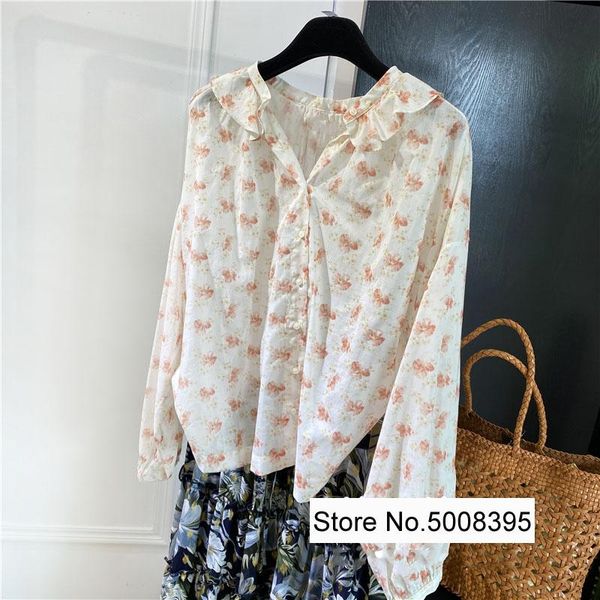 women's blouses & shirts women floral print cotton oversized shirt round neck with ruffled collar long sleeves loose blouse 2021, White
women's blouses & shirts women floral print cotton oversized shirt round neck with ruffled collar long sleeves loose blouse 2021, White