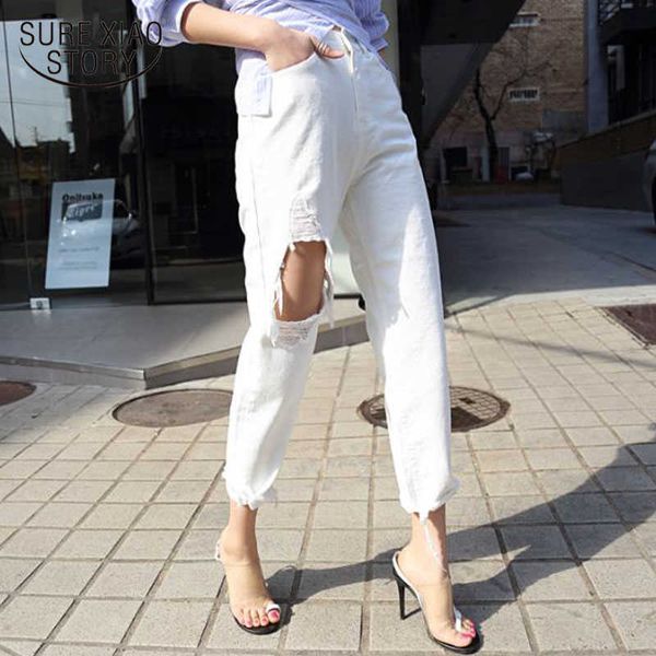 fall streetwear women denim trousers white jeans for women high waist ripped hole fringe hem female harem denim jeans 10636 210528, Blue
fall streetwear women denim trousers white jeans for women high waist ripped hole fringe hem female harem denim jeans 10636 210528, Blue