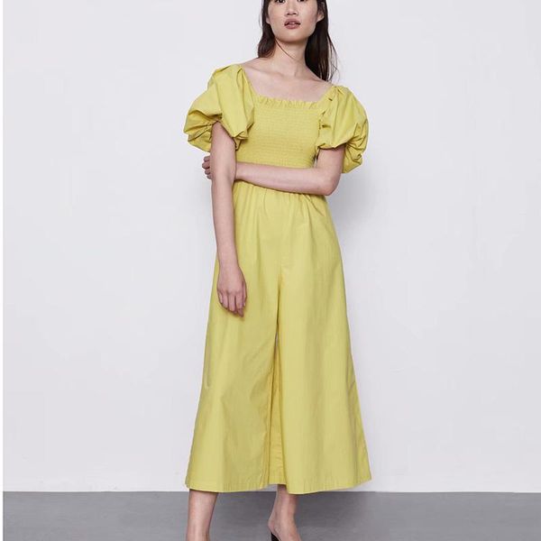 women solid color wide leg pants pleated rompers ladies puff sleeve jumpsuits casual trousers women's &, Black;white
women solid color wide leg pants pleated rompers ladies puff sleeve jumpsuits casual trousers women's &, Black;white