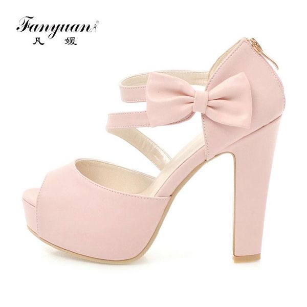 dress shoes fanyuan womens platform sandals chunky high heels ladies summer sweet bow-knot buckle women wedding, Black
dress shoes fanyuan womens platform sandals chunky high heels ladies summer sweet bow-knot buckle women wedding, Black