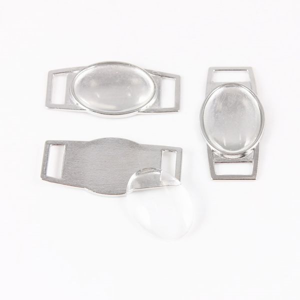 60pcs/lot blank oval shoelace charms whit (13*18mm&18*25mm) clear glass cabochon for sporty shoe & paracord bracelet diy jewelrydio chan con, Silver
60pcs/lot blank oval shoelace charms whit (13*18mm&18*25mm) clear glass cabochon for sporty shoe & paracord bracelet diy jewelrydio chan con, Silver