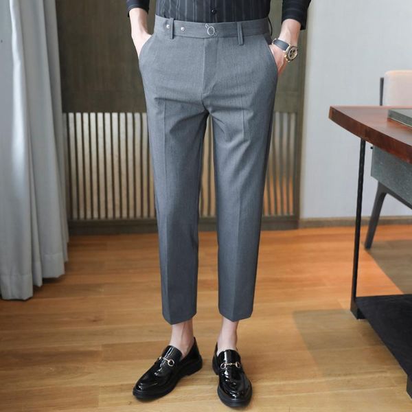 solid color suit pants men ankle length business dress wedding office social trousers streetwear pantalon homme classique men's suits &, White;black
solid color suit pants men ankle length business dress wedding office social trousers streetwear pantalon homme classique men's suits &, White;black