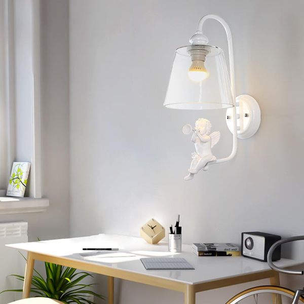 zc-ecc bird resin lamp glass modern living room bedroom bedside e14 led light nordic wall (without light)
