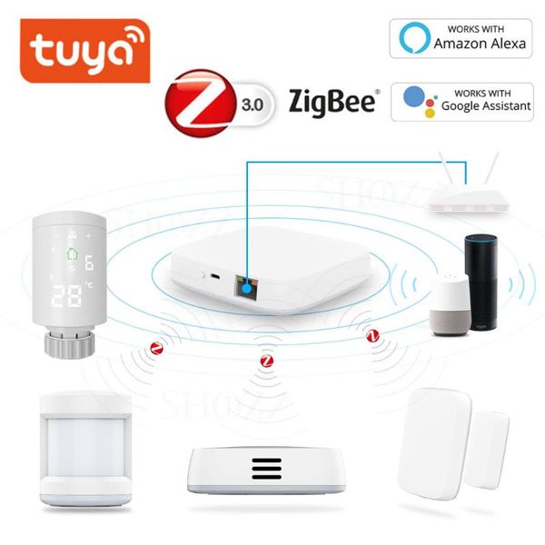 smart home control tuya zigbee alarm kit pir sensor door temperature humidity trv works with alexa and google
smart home control tuya zigbee alarm kit pir sensor door temperature humidity trv works with alexa and google