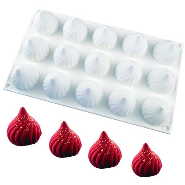baking moulds 15 holes with cone whirlwind silicone mold creative chocolate mousse cake tool practical accessories bakeware diy
baking moulds 15 holes with cone whirlwind silicone mold creative chocolate mousse cake tool practical accessories bakeware diy