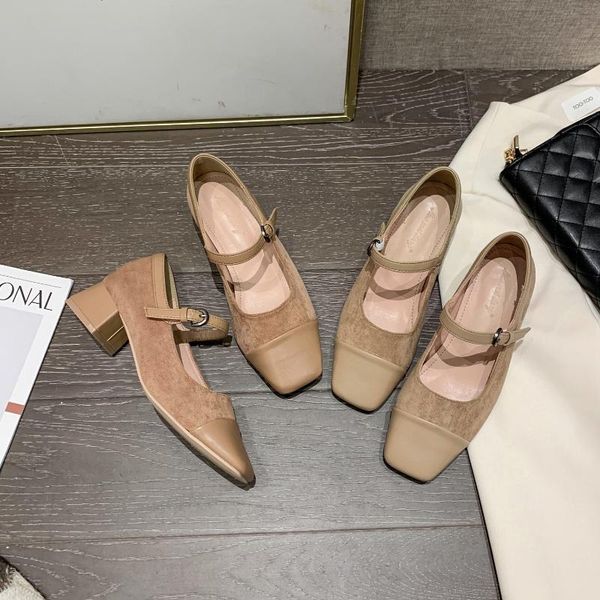 dress shoes designer buckle strap mary jane woman square toe shallow tacones thick med-high heels women flock patchwork pumps, Black
dress shoes designer buckle strap mary jane woman square toe shallow tacones thick med-high heels women flock patchwork pumps, Black