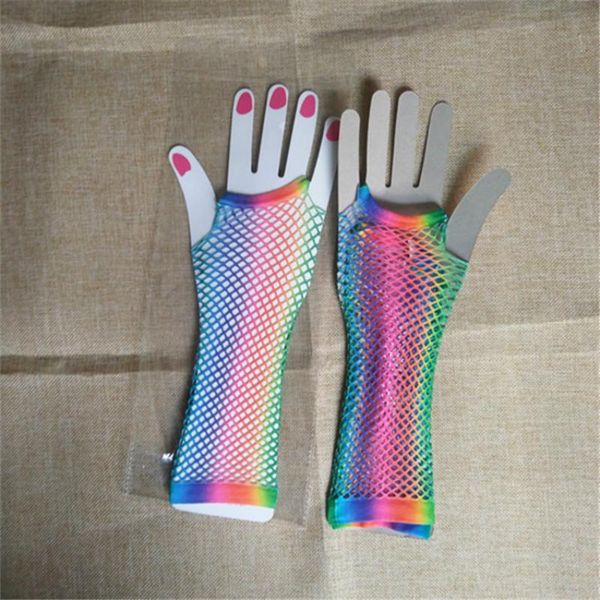 five fingers gloves european and american creative dance party long rainbow-colored fishnet semi-refers to punk love women' wholesale, Blue;gray
five fingers gloves european and american creative dance party long rainbow-colored fishnet semi-refers to punk love women' wholesale, Blue;gray
