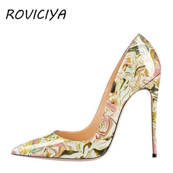 dress shoes colorful patent leather women party 12 cm thin high heels shallow classical pointed toe pumps qp038 roviciya, Black
dress shoes colorful patent leather women party 12 cm thin high heels shallow classical pointed toe pumps qp038 roviciya, Black