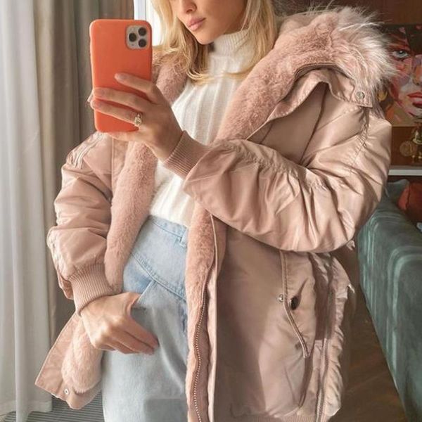 women's down & parkas novalya winter thick warm hooded women fashion solid loose coats elegant long sleeve cotton jackets female ladies, Black
women's down & parkas novalya winter thick warm hooded women fashion solid loose coats elegant long sleeve cotton jackets female ladies, Black