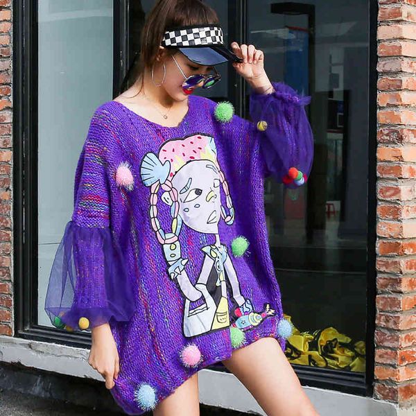 sweater more size fashion women's nightgown autumn/winter release exterior wear slacker from cartoons crocheted fat jacket mm, White;black
sweater more size fashion women's nightgown autumn/winter release exterior wear slacker from cartoons crocheted fat jacket mm, White;black
