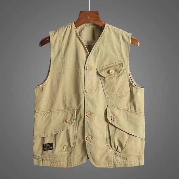 men's vests mens vest retro style multi-pocket sleeveless jacket cargo single breasted cotton k3, Black;white
men's vests mens vest retro style multi-pocket sleeveless jacket cargo single breasted cotton k3, Black;white