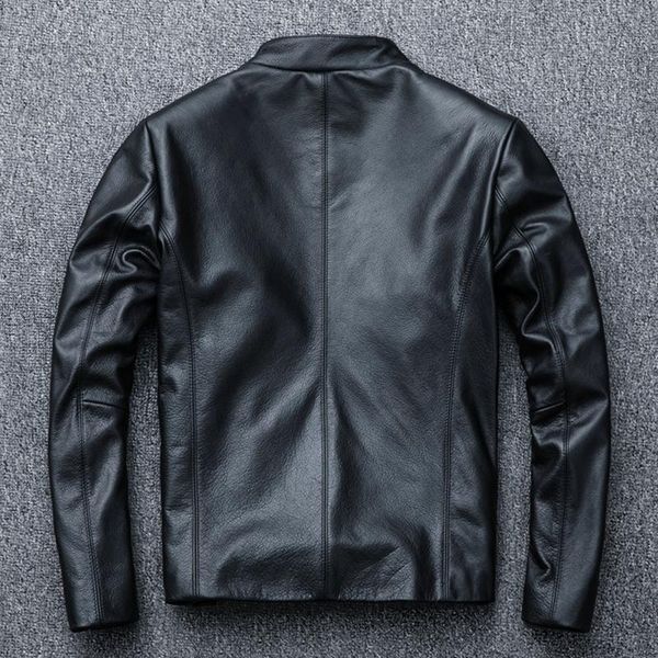 men's leather & faux autumn winter 2021 genuine cowhide vintage jacket black stand collar coat male slim fit men motorcycle jackets
men's leather & faux autumn winter 2021 genuine cowhide vintage jacket black stand collar coat male slim fit men motorcycle jackets