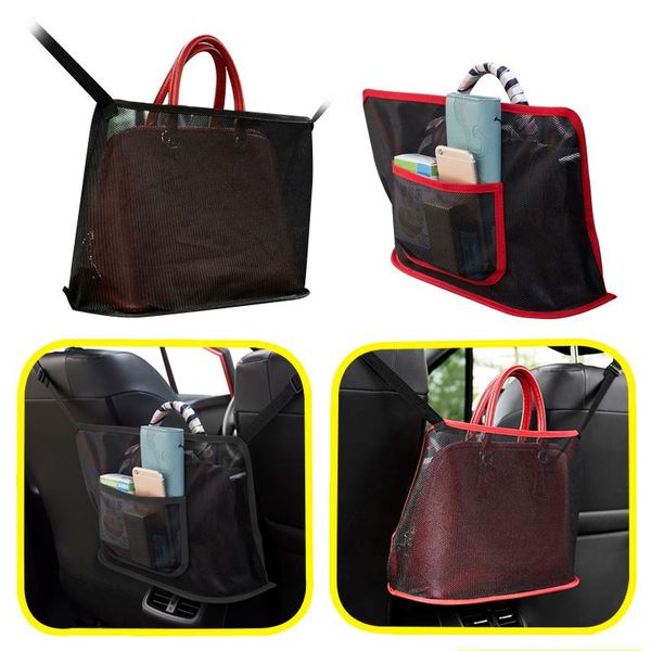 car organizer net pocket handbag holder seat back side storage mesh bag for accessories interior decoration
car organizer net pocket handbag holder seat back side storage mesh bag for accessories interior decoration