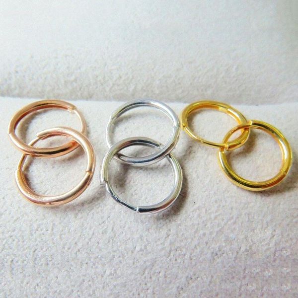 hoop & huggie 1 pair of pure solid 18k yellow / rose white gold earrings women luck smooth 0.9-1g 7x3mm (small), Golden;silver
hoop & huggie 1 pair of pure solid 18k yellow / rose white gold earrings women luck smooth 0.9-1g 7x3mm (small), Golden;silver
