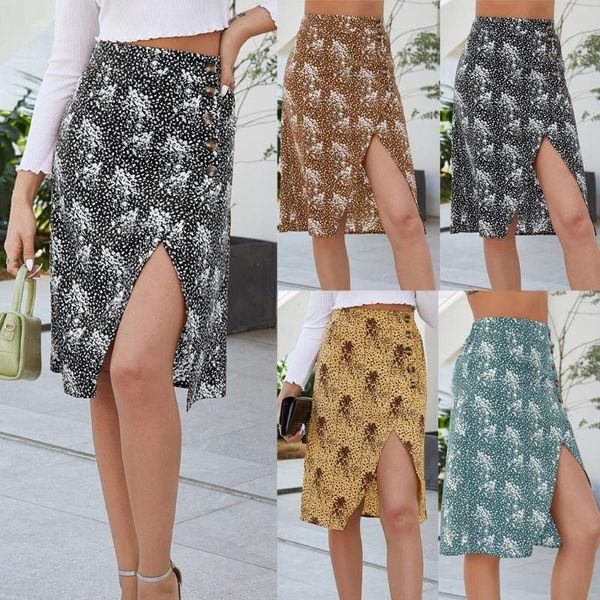 skirts floral print fashion women skirt high waist summer holiday lady leisure split beachfemme jupes, Black
skirts floral print fashion women skirt high waist summer holiday lady leisure split beachfemme jupes, Black