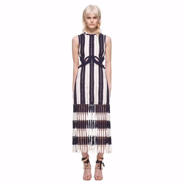 casual dresses women designer brand runway dresses ladies hollow out lace tassel slim long vestidos wf9p, Black;gray
casual dresses women designer brand runway dresses ladies hollow out lace tassel slim long vestidos wf9p, Black;gray