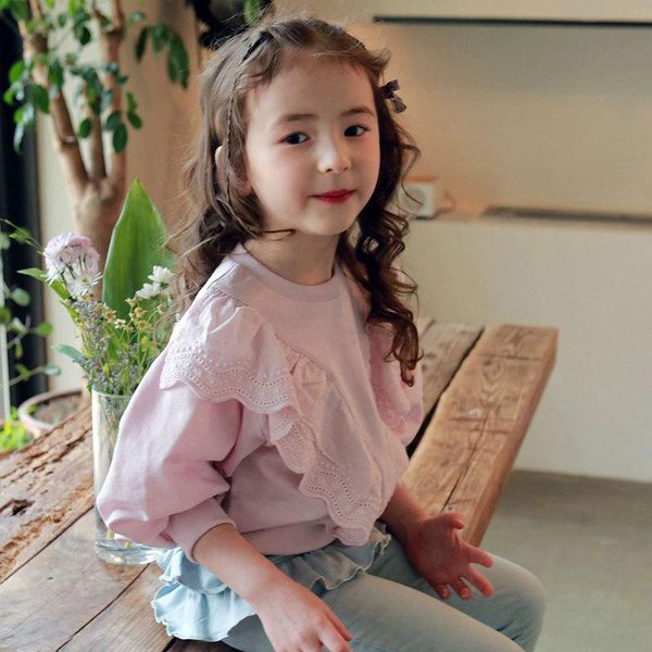baby girls tee t-shirts solid color lace children's cotton casual shirt cl547, Blue
baby girls tee t-shirts solid color lace children's cotton casual shirt cl547, Blue