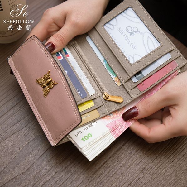 new wallet women's purse short leather multi card simple versatile hand fashion handbags sale, Brown;gray
new wallet women's purse short leather multi card simple versatile hand fashion handbags sale, Brown;gray