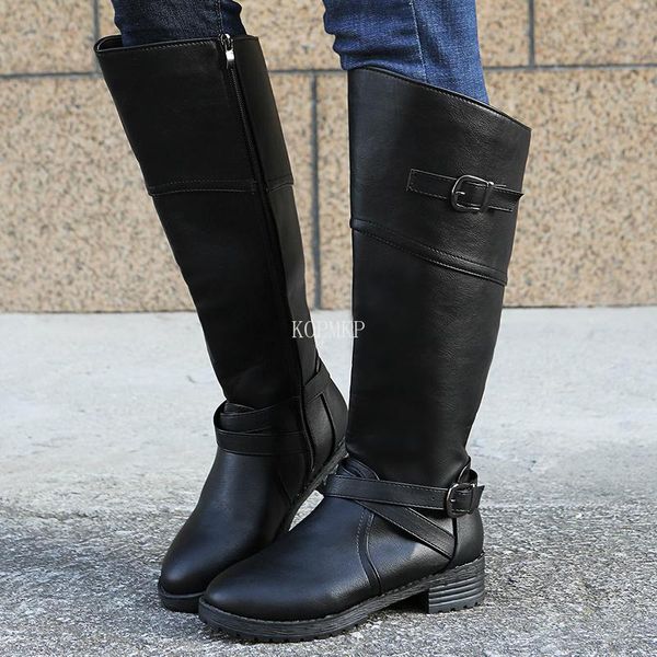 boots motorcycle womens pu leather autumn winter knee high buckle ladies platform shoes punk gothic zapatos de mujer, Black
boots motorcycle womens pu leather autumn winter knee high buckle ladies platform shoes punk gothic zapatos de mujer, Black