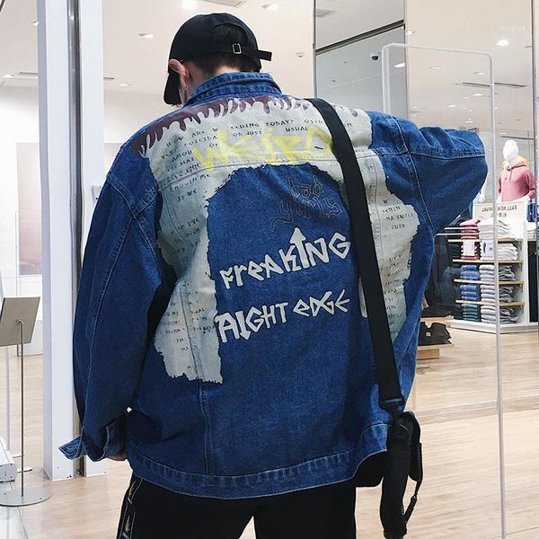 summer men's youth japanese version harajuku style couple loose long sleeve casual printing trend denim jacket m-2xl1, Black;brown
summer men's youth japanese version harajuku style couple loose long sleeve casual printing trend denim jacket m-2xl1, Black;brown