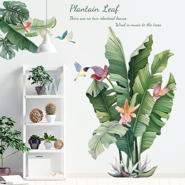 wall stickers waterproof tropical green leaf sticker banana plant paper flower art for bedroom living room decor
wall stickers waterproof tropical green leaf sticker banana plant paper flower art for bedroom living room decor
