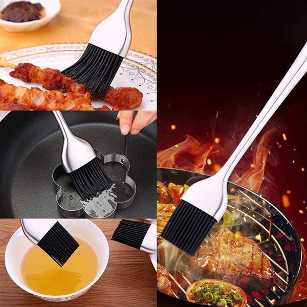 tools & accessories silicone bbq brush bpa basting pastry with stainless steel handle barbecue turkey oil for grilling
tools & accessories silicone bbq brush bpa basting pastry with stainless steel handle barbecue turkey oil for grilling