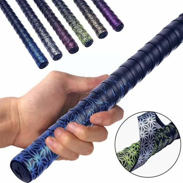 sweatband gradient colorful fishing rod anti-slip badminton belt tape racket grip n6o4, Yellow;black
sweatband gradient colorful fishing rod anti-slip badminton belt tape racket grip n6o4, Yellow;black