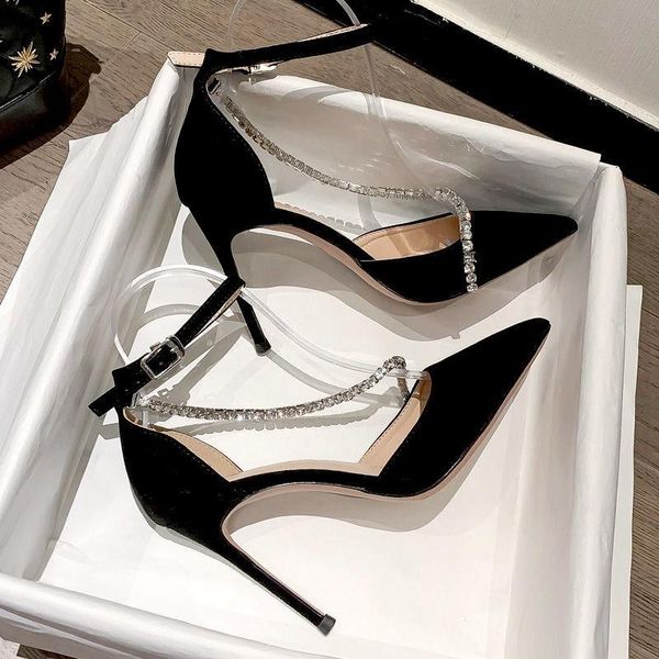 dress shoes luxury and comfortable summer wedding ladies high heels hollow open toe pointed dance zapatos de mujer, Black
dress shoes luxury and comfortable summer wedding ladies high heels hollow open toe pointed dance zapatos de mujer, Black