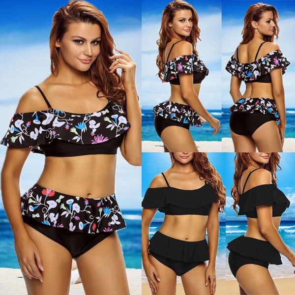 women's swimwear 2021 women bikini set push-up padded bra swimsuit high waist triangle bathing suit solid black ant floral print, White;black
women's swimwear 2021 women bikini set push-up padded bra swimsuit high waist triangle bathing suit solid black ant floral print, White;black