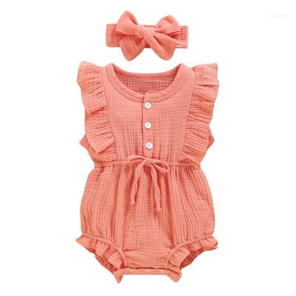 born bodysuits girls baby ruffle button +headband summer sleeveless outfits clothes sets for infant baby1, White
born bodysuits girls baby ruffle button +headband summer sleeveless outfits clothes sets for infant baby1, White