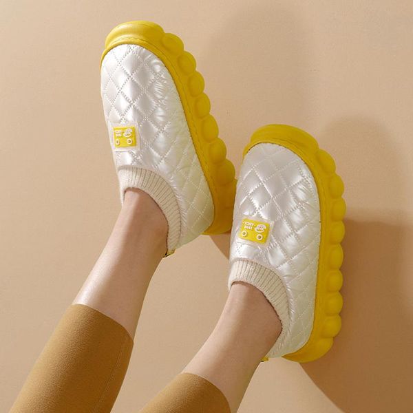 slippers 2021 waterproof down cloth winter warm thick plush women couples soft sole flat shoes men home indoor, Black
slippers 2021 waterproof down cloth winter warm thick plush women couples soft sole flat shoes men home indoor, Black