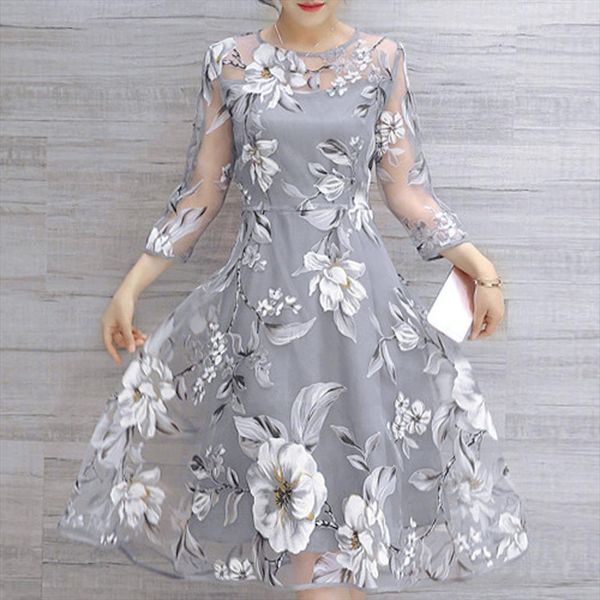 summer organza floral print women dresses wedding party ball prom gown fashion mesh elegant, Black;gray
summer organza floral print women dresses wedding party ball prom gown fashion mesh elegant, Black;gray