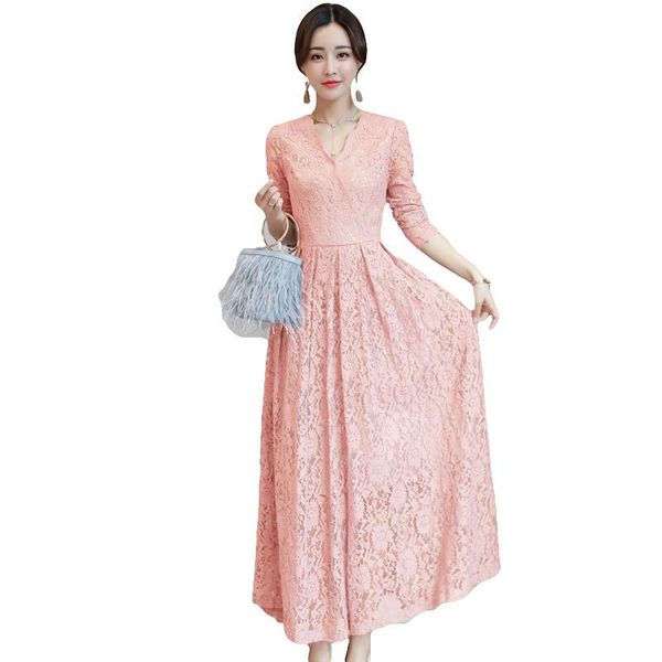 casual dresses boho spring long lace dress women fashion v-neck evening party autumn ladies slim bodycon base vestidos a097, Black;gray
casual dresses boho spring long lace dress women fashion v-neck evening party autumn ladies slim bodycon base vestidos a097, Black;gray