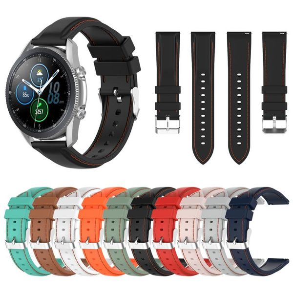 watch bands suture silicone strap for samsung galaxy 3 45mm 41mm smartwatch band active 2/gear s3 watchband bracelet, Black;brown
watch bands suture silicone strap for samsung galaxy 3 45mm 41mm smartwatch band active 2/gear s3 watchband bracelet, Black;brown
