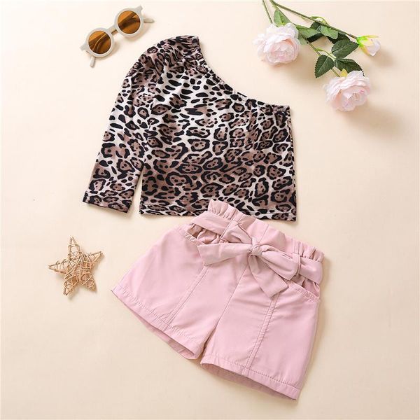 clothing sets 2pcs toddler baby girls cotton sweet clothes fashion leopard oblique shoulder long sleeve t-shirt+bandage shorts, 1-6 years, White
clothing sets 2pcs toddler baby girls cotton sweet clothes fashion leopard oblique shoulder long sleeve t-shirt+bandage shorts, 1-6 years, White