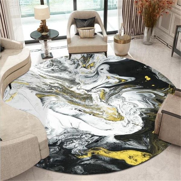 carpets black and white gold abstract oil painting round carpet nordic bedroom decoration living room non-slip mat
carpets black and white gold abstract oil painting round carpet nordic bedroom decoration living room non-slip mat