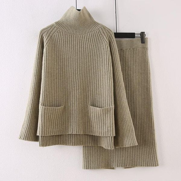 women's tracksuits fall turtleneck pullover clothes for women thicken warm knitted suit two piece outfits chic female roupas 2 set, Gray
women's tracksuits fall turtleneck pullover clothes for women thicken warm knitted suit two piece outfits chic female roupas 2 set, Gray